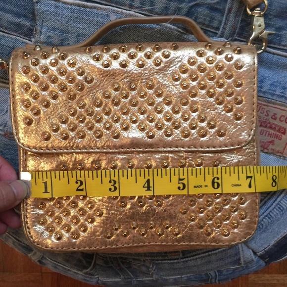 Botkier Handbag Size Small Gold Studded Text - Picture 5 of 8